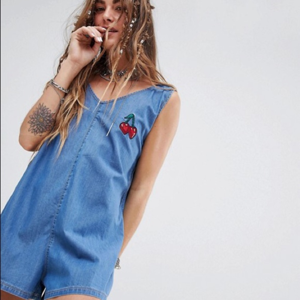 Sacred Hawk Romper with Patch